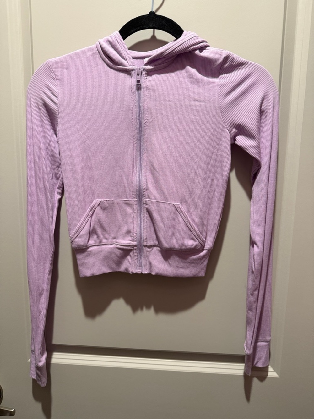 Skims Sugar Plum Light Lavender  Soft Lounge Zip-Up Hoodie